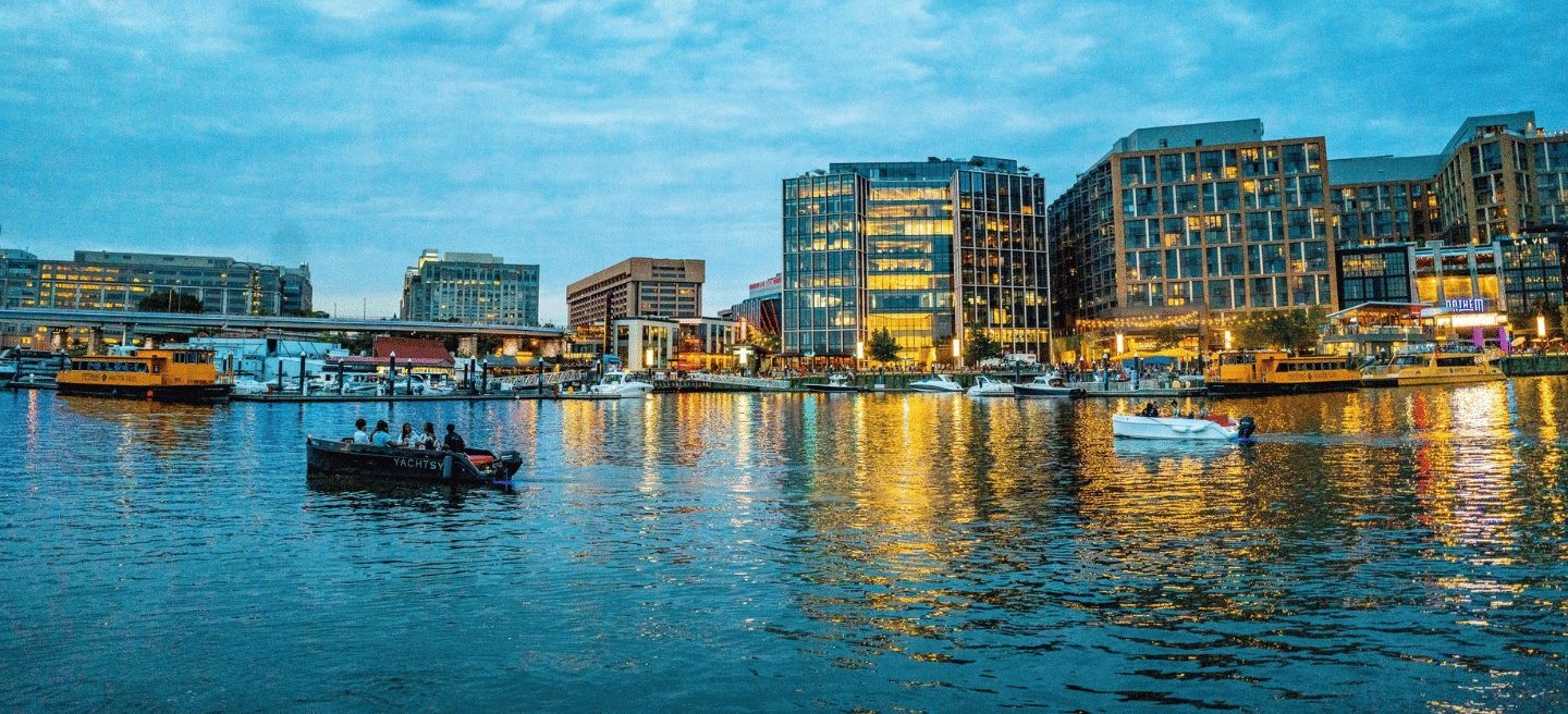 DC Navy Yard waterfront from the water